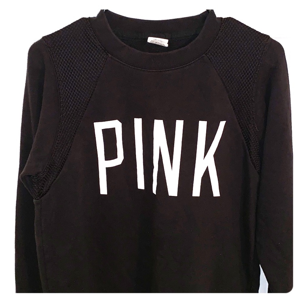 PINK black sweatshirt